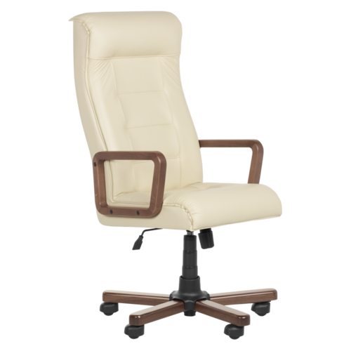 Президентски офис стол Carmen Royal wood LUX естествена кожа