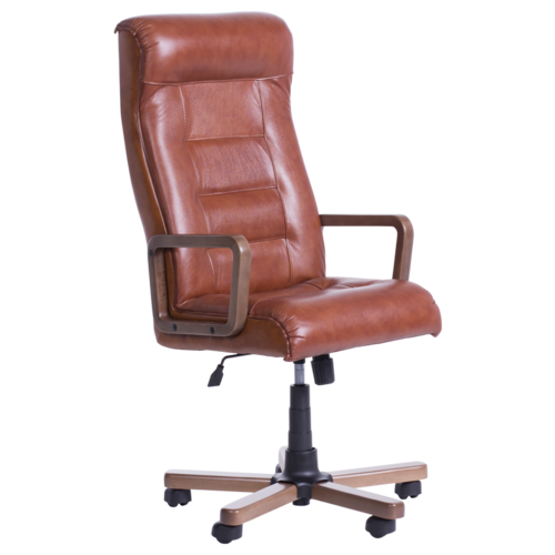 Президентски офис стол Carmen Royal wood LUX естествена кожа