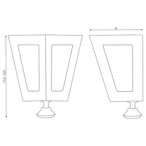 Комплект крака за метален шкаф Carmen