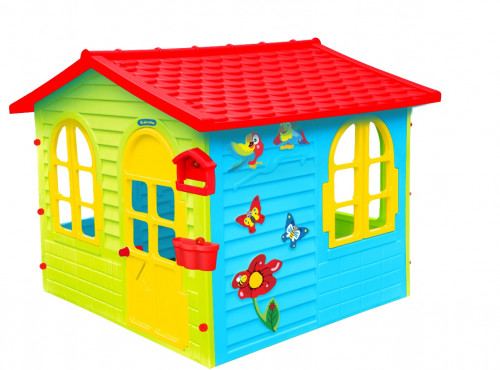 Детска голяма къща с дъска за рисуване Mochtoys