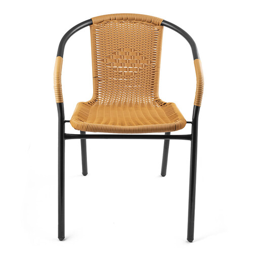 Стоманен стол Muhler OYS6116ST от ратан