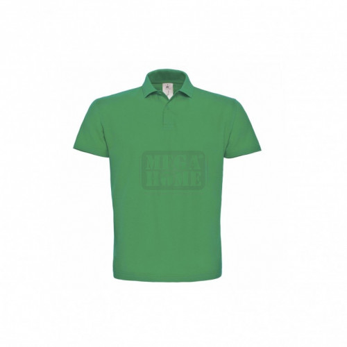 Тениска с яка унисекс MIKONOS Зелен цвят