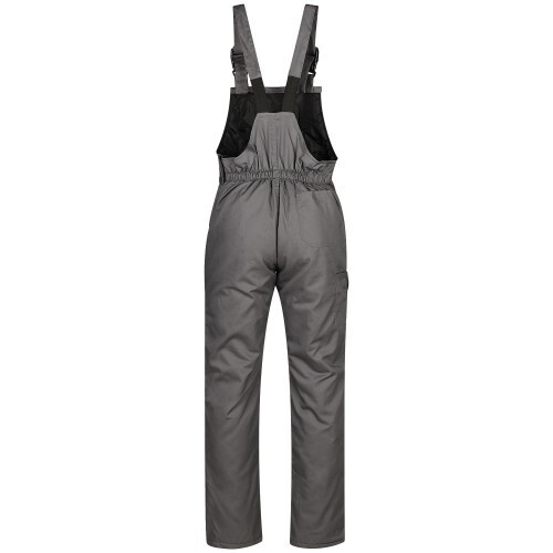 Ватиран работен полугащеризон KABRU Salopette Тъмно сив