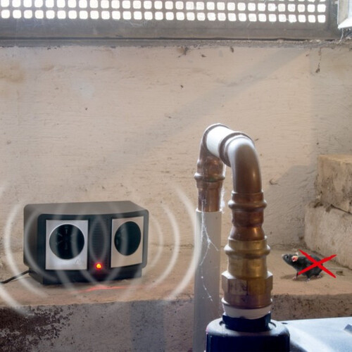 Ултразвуков уред Дуо срещу мишки и плъхове Gardigo за 250 кв м