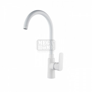 Едноръкохватков смесител за кухня Cascada Life White Едноръкохватков смесител за кухня Cascada Life White
