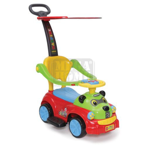 Детска кола за бутане с дръжка Moni Panda