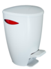 Кош за боклук с педал 5 л E04 бял-megahome.bg