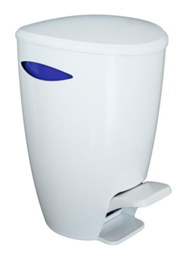 Кош за боклук с педал 5 л E04 бял