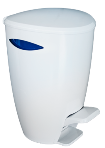 Кош за боклук с педал 5 л E04 бял