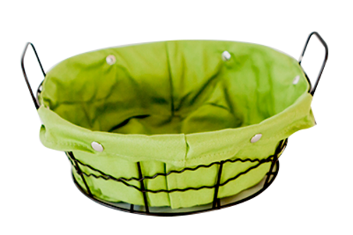 Панер кръг от метал и текстил 23 х 8 см VH12