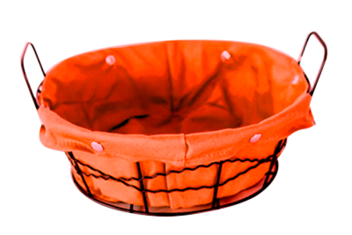 Панер кръг от метал и текстил 23 х 8 см VH12