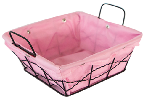 Панер квадрат от метал и текстил 20 х 20 х 8 см VH11