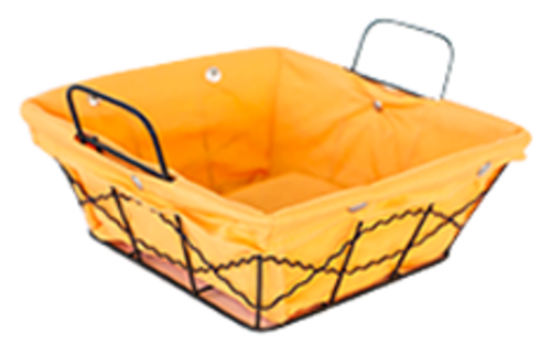 Панер квадрат от метал и текстил 20 х 20 х 8 см VH11