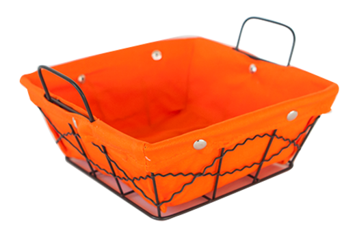 Панер квадрат от метал и текстил 20 х 20 х 8 см VH11