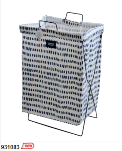 Кош за дрехи с метална рамка 35 х 26 х 59 см