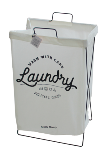 Кош за дрехи с метална рамка 35 х 26 х 59 см голям