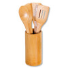 Бамбукови прибори за готвене в поставка Kesper Германия 5 части-megahome.bg