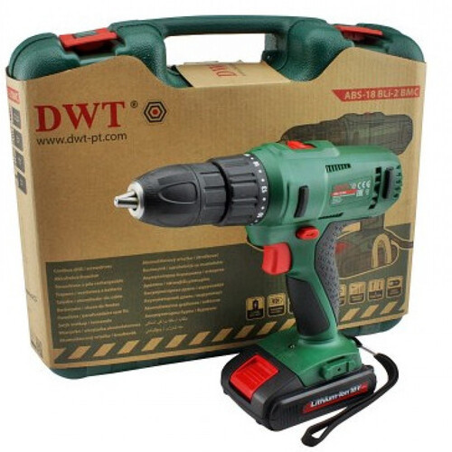 Акумулаторна бормашина Li-ion ABS-18 BLI - 2 BMC DWT в куфар