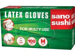 Латексови ръкавици Sano размер L/100 бр. в кутия