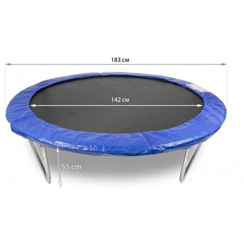 Детски батут 183 см с мрежа и стълба Buba 6FT