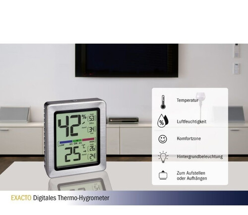 Дигитален термо-хигрометър Exacto TFA