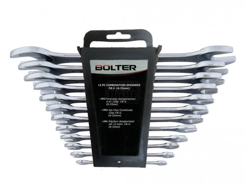 Комплект гаечни ключове Bolter 6 х 7 - 20 х 22 мм CR.V. 8 броя