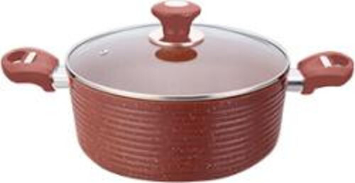 Тенджера с керамично мраморно покритие ЕКО 28 см.