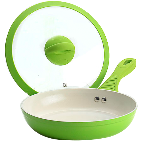 Тиган с керамично покритие и капак 22-26 см.