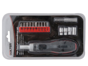 Отвертка с тресчотка Bolter 16 части Отвертка с тресчотка Bolter 16 части