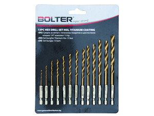 Свредла за метал Bolter 13 броя 1/4\