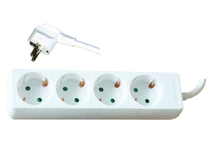 Разклонител 4 гнезда с кабел Konekto Разклонител 4 гнезда с кабел Konekto