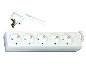 Разклонител 5 гнезда с кабел Konekto Разклонител 5 гнезда с кабел Konekto