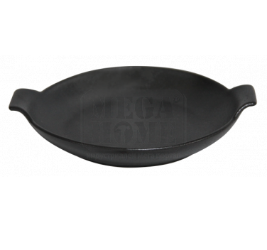 Керамична тава с дръжка в черен цвят HORECANO