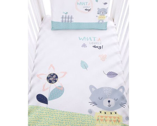 Бебешки спален комплект 5 части Cat Lovely Day Kikka Boo