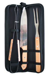 Комплект за барбекю от 3 части в удобен калъф