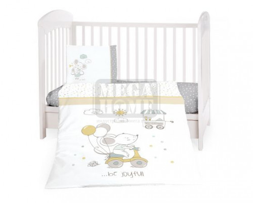Бебешки спален комплект 3 части Joyful Mice Kikka Boo