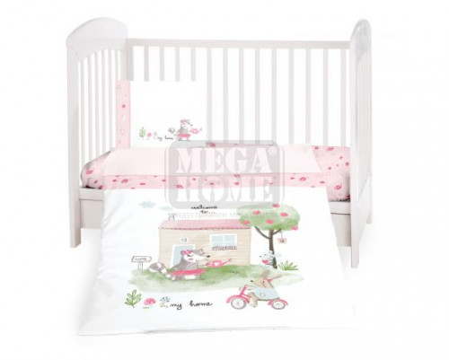 Бебешки спален комплект 5 части My Home Kikka Boo