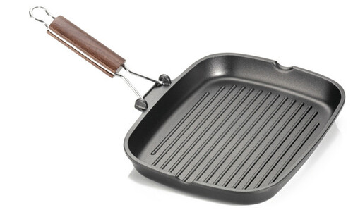 Тиган грил със сгъваема дръжка 25-27 см.