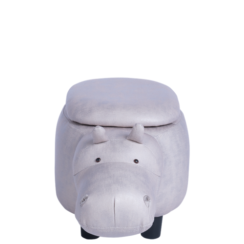 Детска табуретка Carmen кафяв-сив хипопотам