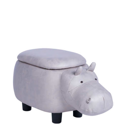 Детска табуретка Carmen кафяв-сив хипопотам