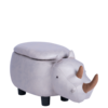Детска табуретка Carmen с ракла сив Носорог-megahome.bg
