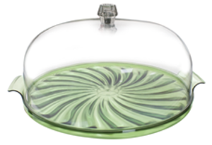 Поднос за торта с прозрачен капак
