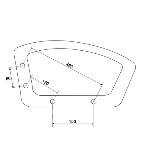 Подлакътник за офис стол Carmen 6080  6080 1