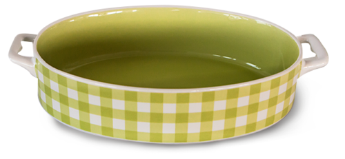 Овална керамична тава 32,3х19,9х5,5 см.