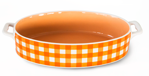 Овална керамична тава 32,3х19,9х5,5 см.