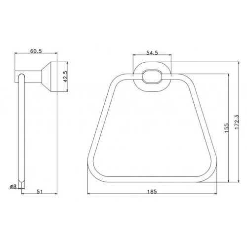 Халка за кърпи Makena Quad