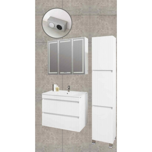 Шкаф за баня тип колона Мakena Емили