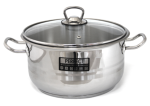 Тенджера със стъклен капак PERFECT GASTRO 20-28 см. Тенджера със стъклен капак PERFECT GASTRO 20-28 см.