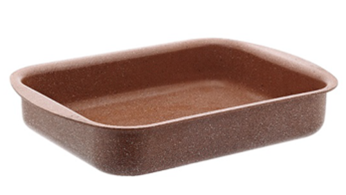 Правоъгълна тава в червен цвят GRANITE