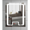 LED огледало с часовник и функция против изпотяване Makena 117-megahome.bg
